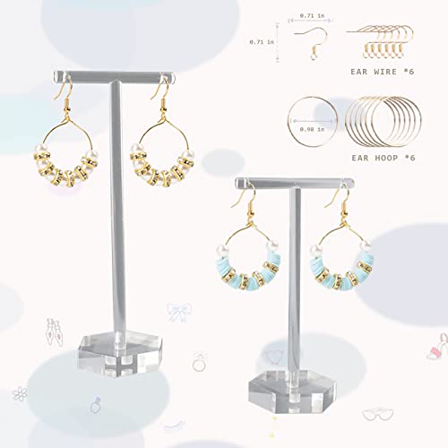 Lynnmos Clay Beads 8000 Pcs 2 Boxes Bracelet Making Kit - 24 Colors for Bracelet Making Set - Heishi Disc Beads for Jewelry Making kit with Charms and Gift Pack for Girls