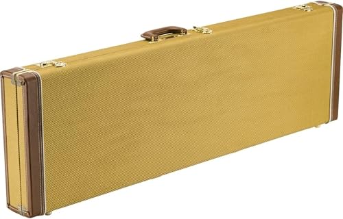 Fender Classic Series - Funda de madera para bajo de precisión/bajo de jazz, tweed