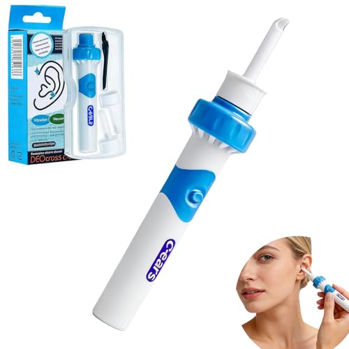 Extracteur de Cérumen Électrique,Appareil De Nettoyage Des Oreilles Pour Bebe Enfants Adulte Avec...