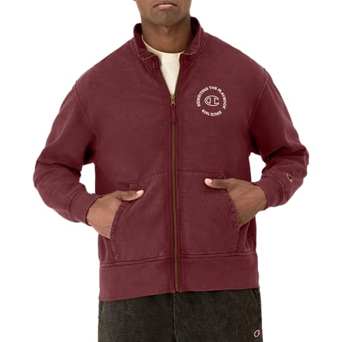 Champion Men's Full-Zip Mock Neck, Rewriting The Playbook
