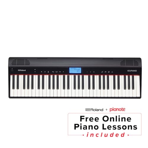 Image of Roland GO:PIANO 61-Key Portable Digital Piano Keyboard with Onboard Bluetooth Speakers and Electronic Teaching (GO-61P)