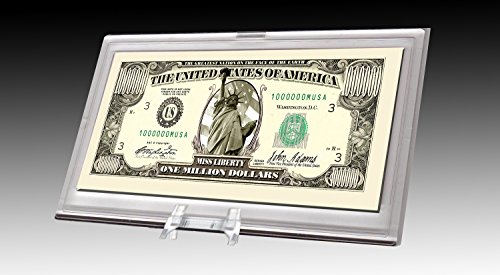 Super Mario Bros Million Dollar Bill - Collectible Currency With Desktop Stand For Gamers & Fans