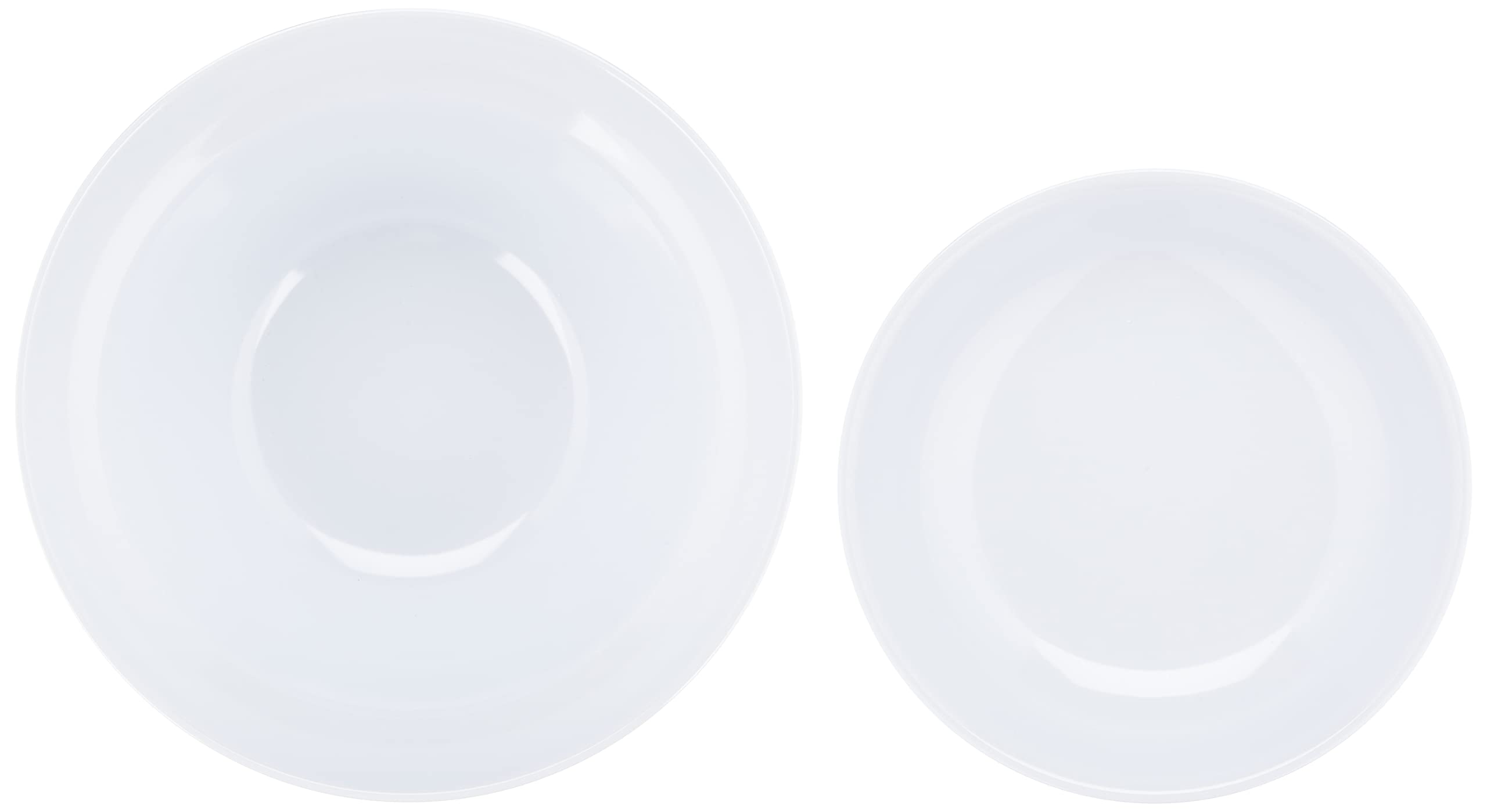 Nagao No.60AB Unbreakable White Tableware, Donburi with Lid, Large, Made in Japan