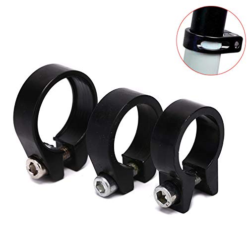 Pince de Selle de Vélo, 28.6mm Collier de Serrage de Vélo Tige de Selle de Vélo en Alliage d'Aluminium Tuyau de Serrage(argent