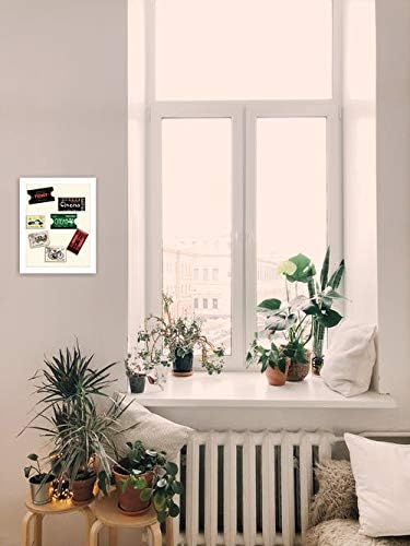 Golden State Art, Shadowbox Frame with Sawtooth Hanger for Wall Display, Adjustable Inner Molding - Great for Weddings, Pictures, Mementos (White, 8.5x11 Frame)