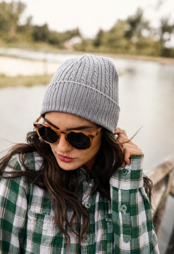 Image of Winter Cap for Men & Women Stylish, Beanie Cap, Woolen Cap for Man & Woman with Fur Inside, Round Shaped
