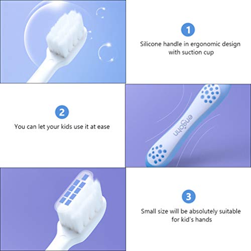 STOBOK Escova de Dentes Extramacia Infantil Escova de Dentes Com Alça Antiderrapante Escova de Dente