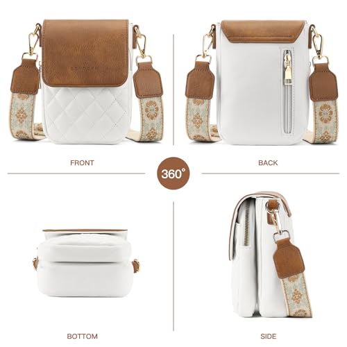 Image of SENDEFN Cell Phone Purses for Women Small Crossbody Bag Shoulder Handbag with Adjustable Strap