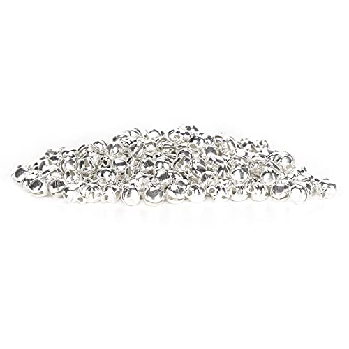 Sleigh Bells, Jingle Bells, 300 Pcs Small Bells, 6mm Iron Material Silver Mini Pendant Jewelry Handicraft Accessories Jingle Bells for Crafts for Jewelry Making and Crafting