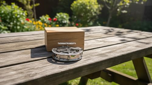 Brújula Reloj de Sol Náutica con Caja de Teak miniatura 6