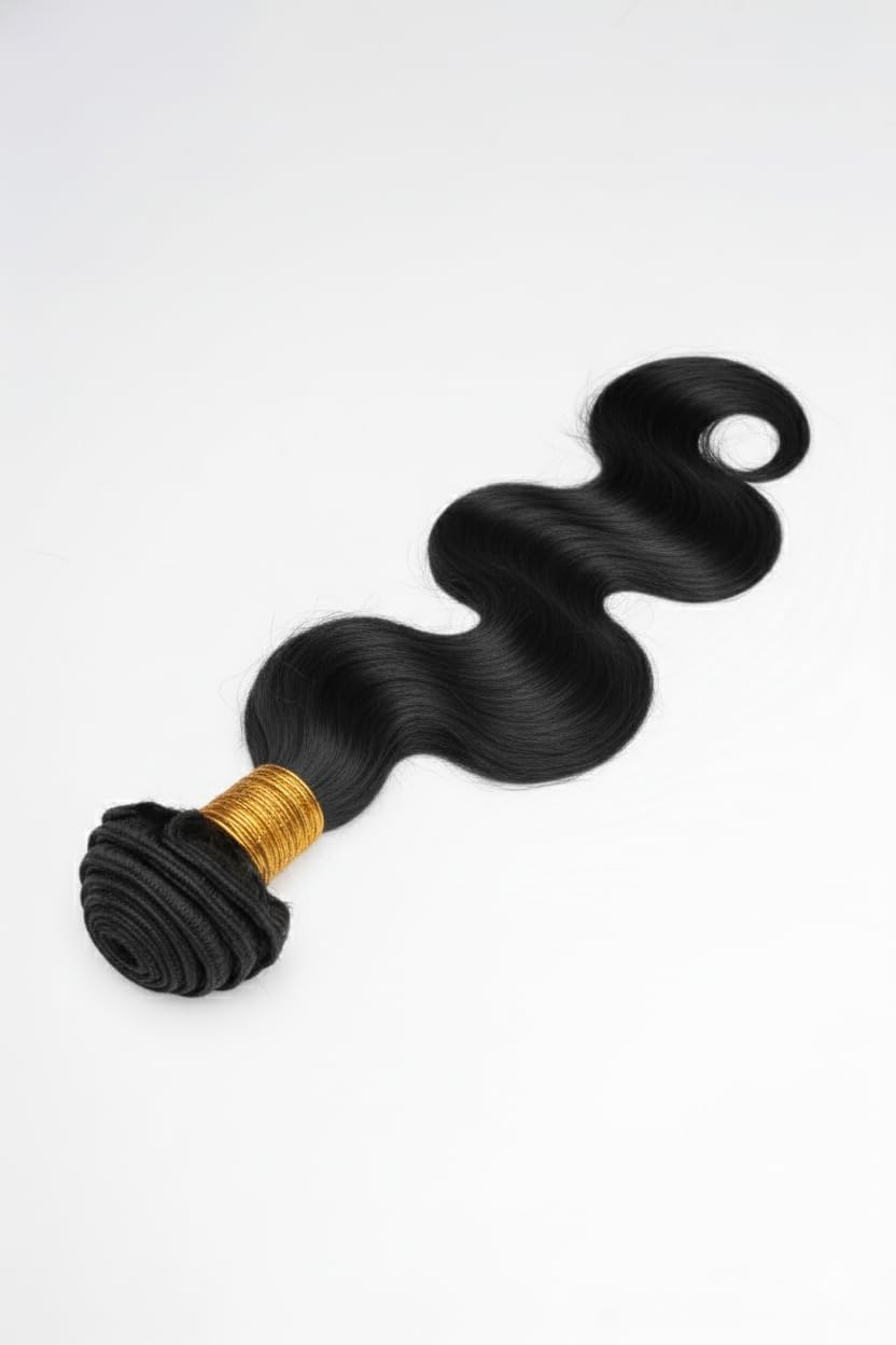Human Hair Bundles - 15A Grade 100% Unprocessed Brazilian Body Wave for Black Women, Soft & Tangle-Free, Double Machine Weft Curly Bundles Human Hair, No Shedding color natural 10 inch body wave