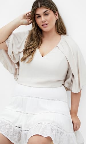 City Chic Women's Plus Size Skirt-Ebony2