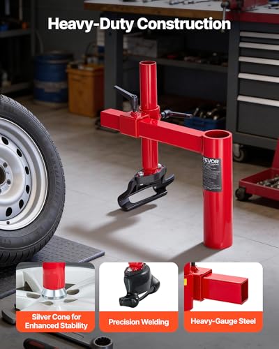 Image of VEVOR Manual Tire Changer Duck Head Kit with Silver Cone, Fit for 16 inch-21 inch Wheels, Heavy Duty Manual Tire Changer Duck Head Adapter Kit, Mounting and Demounting Tool for Most Cars, SUVs, Trucks, ATVs