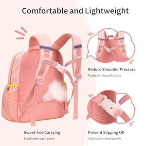 Kids Backpack for Girls - 15 Inch Preschool Kindergarten Bookbag for Children 3 to 8, Lightweight School Bags for 1st 2nd Grade, Kids Travel Backpack with Reflective Stripe, Pink Rainbow Kids Backpack for Girls 15 Inch Preschool Kindergarten Bookbag for Children 3 to 8 Lightweight School Bags for 1st 2nd Grade Kids Travel Backpack with Reflective Stripe Pink Rainbow