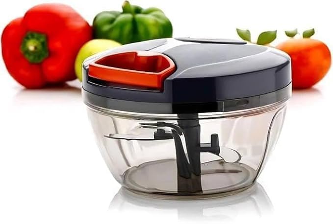 450ml Manual Dori Chopper for Kitchen | Pull String Vegetable & Fruit Cutter | Food Processor with Stainless Steel Blades | Onion, Garlic, Chilli, Dry Fruit & Salad Chopper-image-29