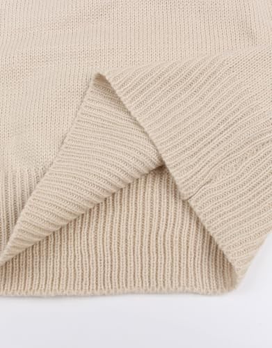 Image of Women's Pullover Sweaters Cute Multi-Hearts Knitted Casual Sweater