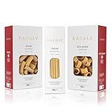 Eataly Entertaining Trio Pasta Bundle Pack- Linguine, Mezze Paccheri & Rigatoni, 3-500g (17 oz.) Boxes- 1 Each