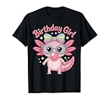 Photo Gallery cute birthday girl axolotl con occhiali e fiocco maglietta Photo Gallery cute birthday girl axolotl con occhiali e fiocco maglietta