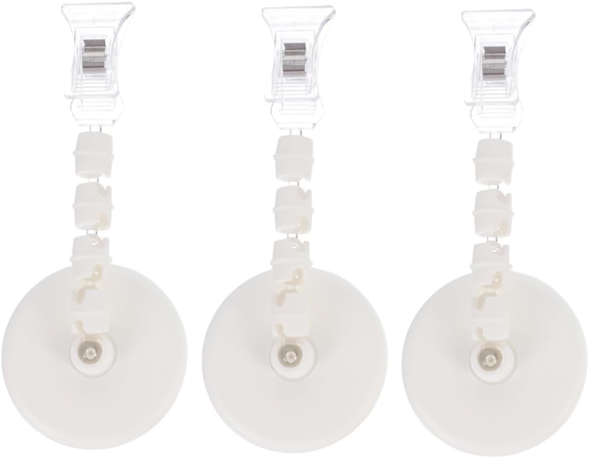 Uonlytech 3pcs Advertising Clip Price Tag Display Holder with Swivel Base