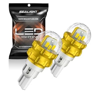 SEALIGHT 912 921 LED Bulb for Reverse Lights, T15 LED Reverse Light Bulb Super Bright Canbus Error Free, 906 904 916 W16W Replacement 921 Bulbs 3020SMD with 360Â° HD Projector, 6000K White, Pack of 2