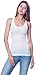 2 Pack Zenana Women's Ribbed Racerback Tank Tops Med Black, White