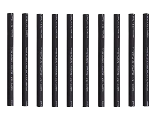Waterproof Heat Shrink Tubing Kit - 3:1 Ratio Adhesive Lined, Dual Wall Adhesive Marine Grade Shrink Wrap - Automotive Industrial Heat-Shrink Tubing Sealing Wear-Resistant Cable Protecto (10, 3/16
