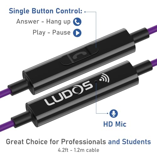 Image of LUDOS Clamor USB C Headphones for iPhone 17 16 15 Pro Max Plus Air iPad Pro, 5 Years Warranty, USB-C Earbuds for Samsung Galaxy S26 S25 S24 S23 Ultra S22 S21 FE S20 A55 A54 A53, USB Type C Earphones