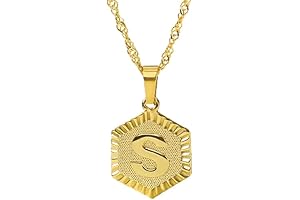 Stylish S.J Jewelry Alphabet Capital E Letter Pendant Necklace: Timeless Elegance in Gold