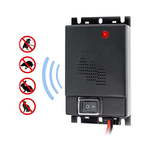 Etrogo Marderschreck Auto Ultraschall DC12V 24V Mäuseabwehr Maus/Ratte Wegfahren für Haus/Auto/Garage 1 Stück