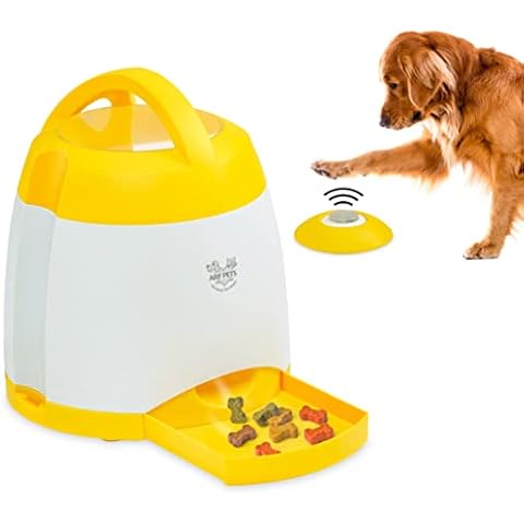 Arf Pets Dog Treat Dispenser with Remote Button – Dog Memory Training Activity Toy – Treat While Train, Promotes Exercise by Rewards, Improves Memory & Positive Training for A Healthier & Happier Pet Cover