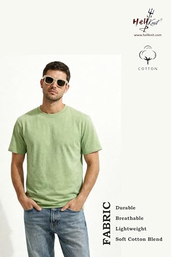 Image of Men's Oversized T-Shirt, Cotton Blend, Soft Fabric, Crew Neck, Short Sleeve