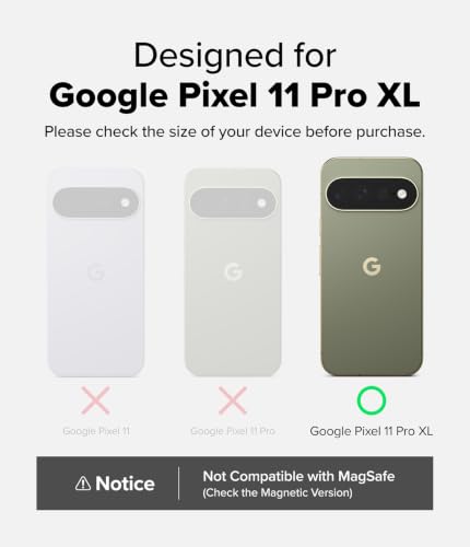 Image of Ringke for Google Pixel 11 Pro XL Case [Onyx Dark Green] | Feels Good in The Hand, Oil & Dirt Resistant, Enhanced Camera Lens Protection, Comfortable Grip, Non-Slip