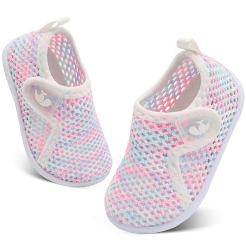 Image of FEETCITY Baby Boys Girls Water Sport Shoes Barefoot Kids Aqua Socks Quick-Dry Beach Swim Pool Shoes