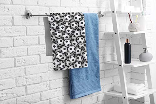 Ofloral Hand Towels Cotton Washcloths Cool Soccer Ball Art Amazing Football Pattern,Comfortable Soft Towels For Bathroom Spa Gym Yoga Beach Kitchen,Hand Towel 15X30 Inch #TOP1