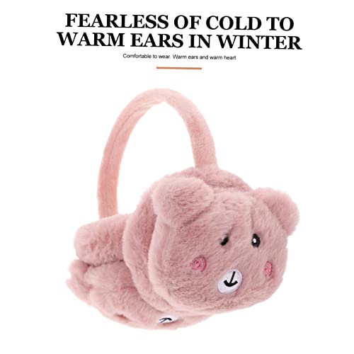 1pc Boy Girl Plush Panda Earmuffs for Ear Cartoon Design Comfortable Warm Ear Muffs for Boys Girls for Cold Weather Outdoor Activities2