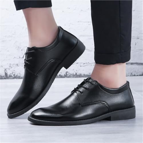 Retro Dress Shoes Mens Patent Leather Lace-Up Soft Bottom Casual Shoes Comfortable Business Oxford Shoes for Men Wedding Daily Activity2