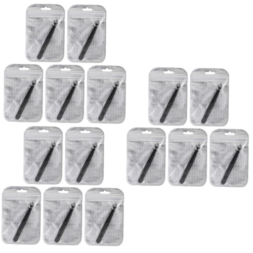 PACKOVE 15 Pcs Stainless Steel Eyebrow Clip Tweezers Set Eyebrow Makeup Tool for Women Men Home Travel Easy to Use
