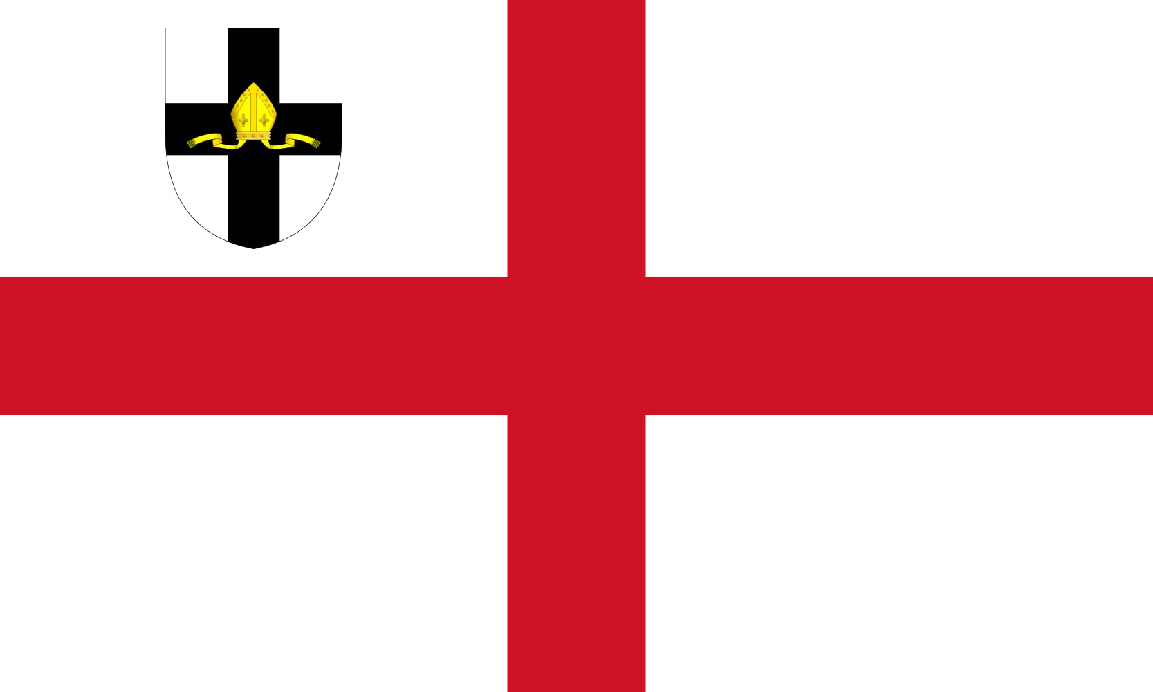 Drapeau Diocese of Carlisle grand drapeau paysage 1.35m² pour mât extérieur