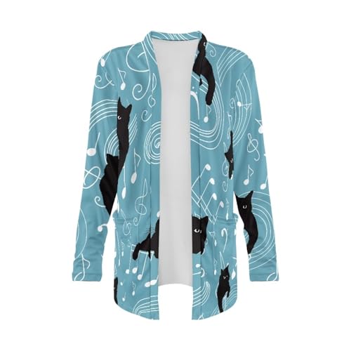 Image of Womens Open Fron Cardigan Sweaters Long Sleeve Tops Daily Coats