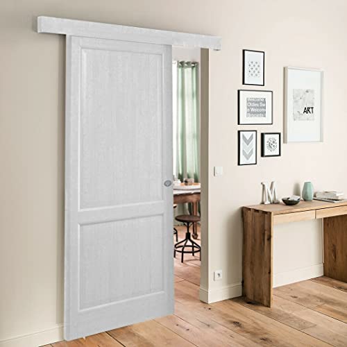 Porta scorrevole esterno muro con bugne completa
