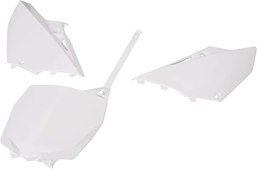 Miniatura 6 de KUAFU Kit de plástico compatible con Yamaha YZ125 YZ250 2002-2020 Kit completo de reestilo de motocicleta azul y blanco, 8 piezas