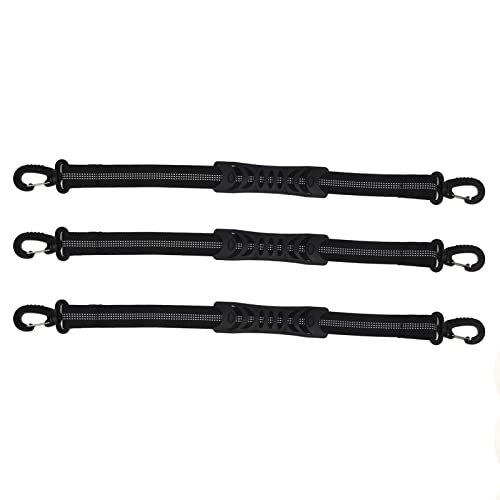 Yuecoom Roller Skate Leash, 3 Pcs Ski Boots Carrier Strap Adjustable Shoulder Sling for Skiing, Snowboarding, Ice Skates and Rollerblades(Black)