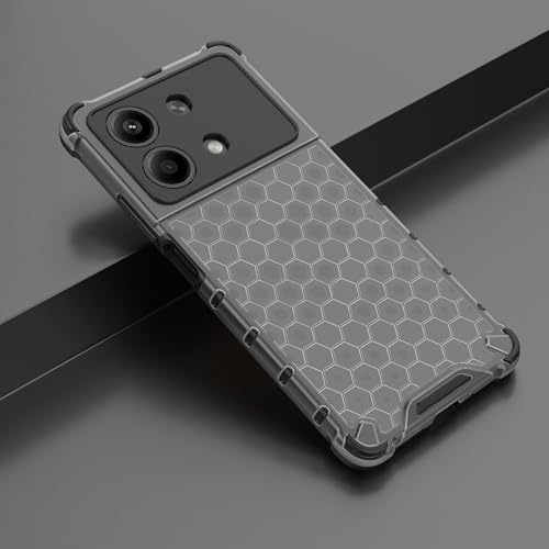 Image of Glasgow Back Case Cover Compatible with [ Poco X6 Neo 5G ] (Stylish Design) - Black
