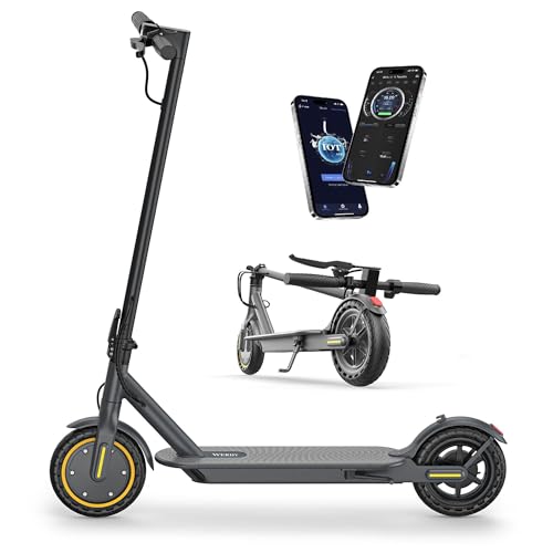 Image of WERHY Electric Scooter with 8.5 inch /10 inch Solid Tire, 350W /500W Powerful Motor & 19 /22 MPH Top Speed, 16 /25 Miles Long Range, Folding E Scooter with Dual Braking for Teens and Adults