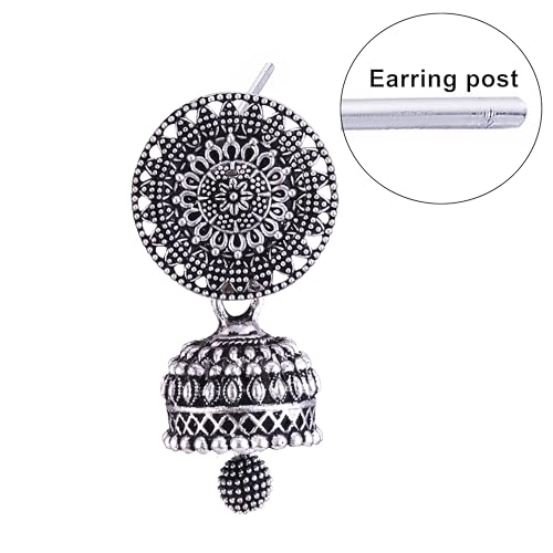 MEENAZ earrings for women fashion jhumka oxidised Silver Earrings for women Combo chandbali pearl chandbali stylish jhumkas traditional Earrings For girls South indian traditional Ear Rings -M879