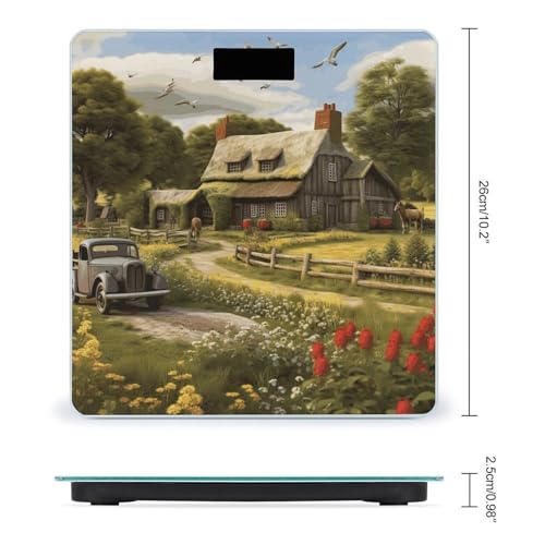 Báscula Digital De Baño Con Pantalla LCD Y Vidrio Templado miniatura 2