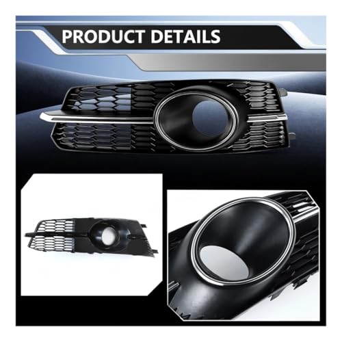 Rejilla de luz antiniebla para parachoques de Audi A6 C7 A6L S-line 2015-2018 con parrilla ACC 5