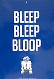 Star Wars R2D2 Novelty Decorative Two-sided Blue Sign - 
