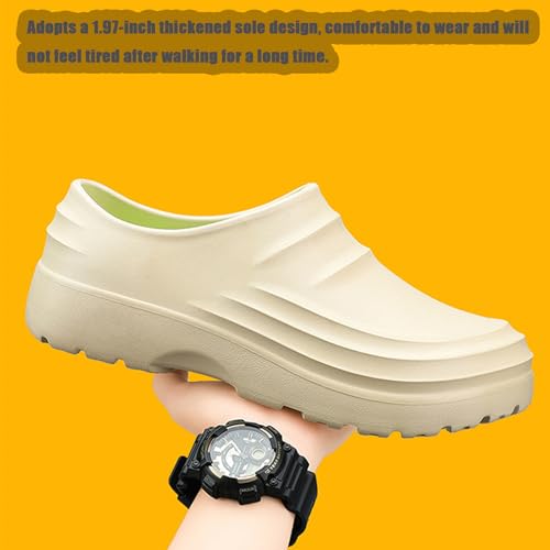 Arcofy Mules Mens New Summer Sandals, Lightweight & Waterproof Non Slip Chef Clogs, Comfort Kitchen Work Shoes2