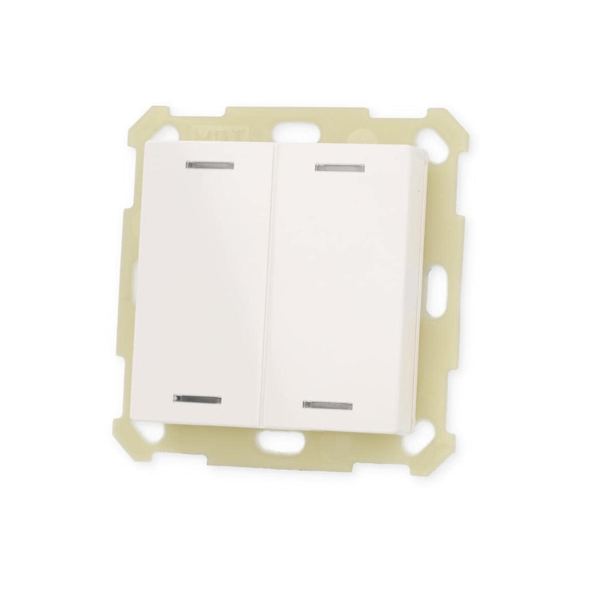 Interrupteur double KNX 55 RGBW thermique pour commande domotique - 2